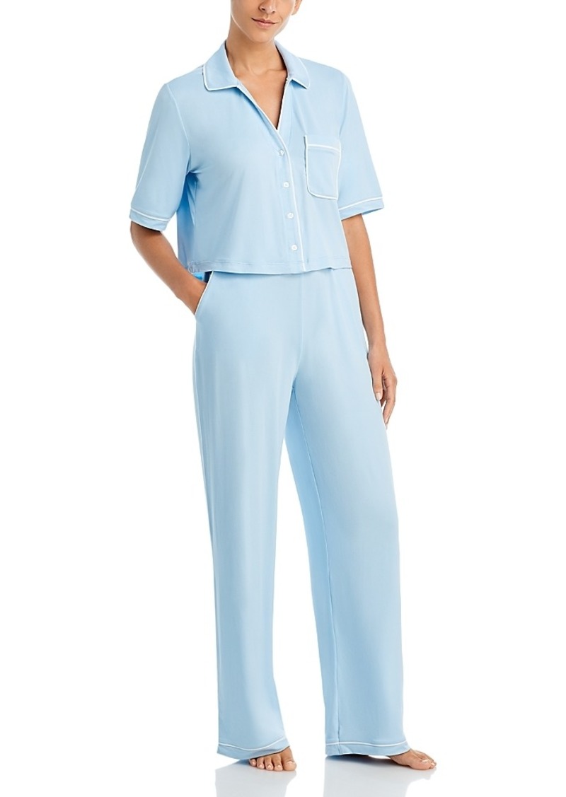 Aqua Boxy Shirt & Wide Leg Pajama Set - 100% Exclusive