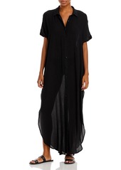 Aqua Swim Button Front Maxi Swim Cover-Up - 100% Exclusive