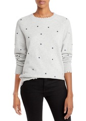 AQUA Cashmere Embroidered Star Cashmere Sweater - 100% Exclusive