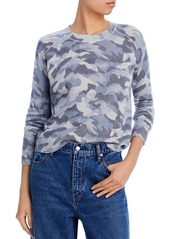 Aqua Cashmere Printed Crewneck Cashmere Sweater - 100% Exclusive