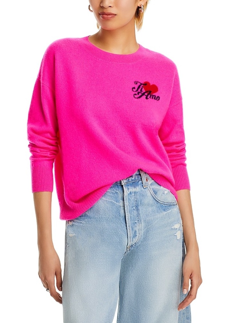 Aqua Cashmere Ti Amo Crewneck Sweater - Exclusive