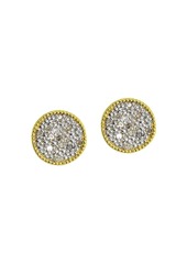 AQUA Circle Stud Earrings in 18K Gold-Plated Sterling Silver or Sterling Silver - 100% Exclusive