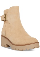 Aqua College Women's Desiree Lug Waterproof Booties, Created for Macy's - Sand Suede