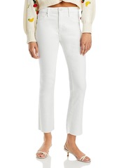 Aqua Cropped Flare Leg Jeans in White - 100% Exclusive