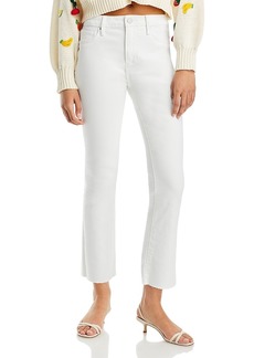 Aqua Cropped Flare Leg Jeans in White - 100% Exclusive