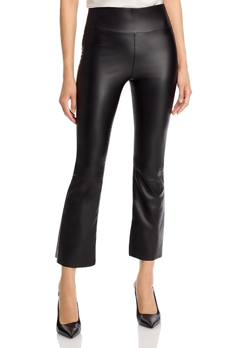 Aqua Faux Leather Flare Leg Pants - Exclusive