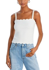 Aqua Faux Pearl Embellished Knit Tank - 100% Exclusive