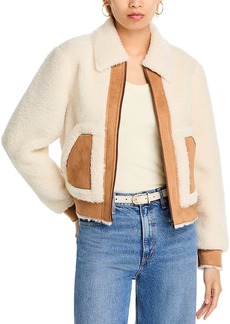 Aqua Faux Shearling Jacket - Exclusive