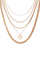 AQUA Five-Layer Pendant Necklace, 17" - 100% Exclusive