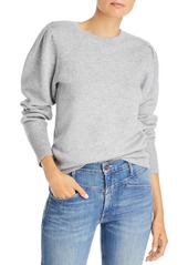 AQUA French Terry Cashmere Puff Sleeve Crewneck Sweater - 100% Exclusive