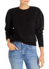 AQUA French Terry Cashmere Puff Sleeve Crewneck Sweater - 100% Exclusive