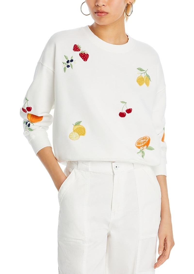 Aqua Fruit Embroidered Sweatshirt - 100% Exclusive