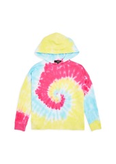 AQUA Girls' Tie Dye Swirl Hoodie Sweater - Big Kid