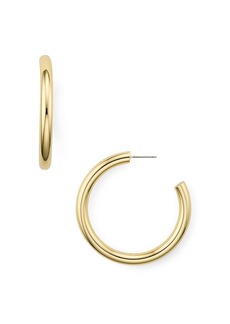 Aqua Hoop Earrings - Exclusive