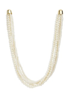 Aqua Imitation Pearl Layered Necklace, 17 - Exclusive