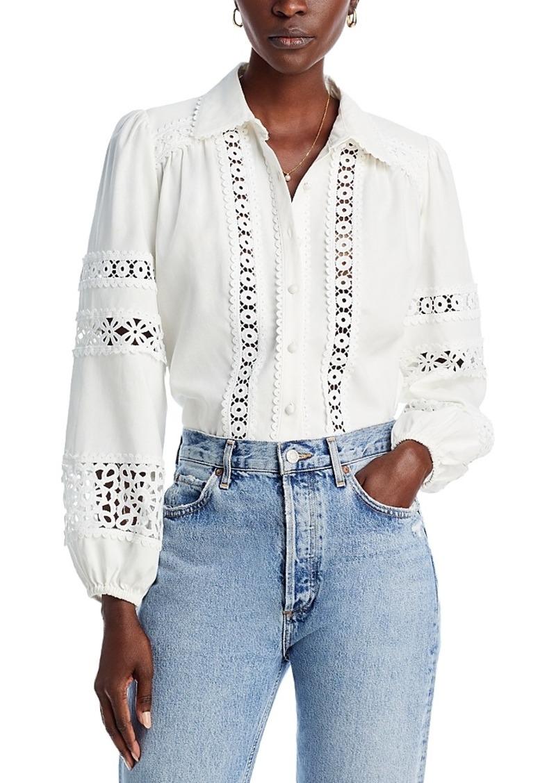Aqua Lace Button Up Shirt - 100% Exclusive