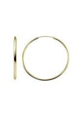 AQUA Large Hoop Earrings in 18K Gold-Plated Sterling Silver or Sterling Silver - 100% Exclusive