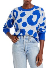 AQUA Leopard Crewneck Sweater - 100% Exclusive