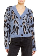 AQUA Leopard Print Cardigan Sweater - 100% Exclusive