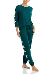 Aqua Long Sleeve Star Print Pajama Set - 100% Exclusive