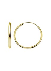 AQUA Medium Hoop Earrings in 18K Gold-Plated Sterling Silver or Sterling Silver - 100% Exclusive