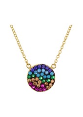 AQUA Multi Color Disc Pendant Necklace in Gold Tone-Plated Sterling Silver, 15" - 100% Exclusive