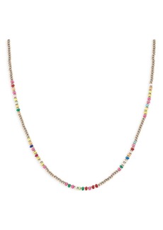 Aqua Multicolor Beaded Necklace, 12-14 - Exclusive