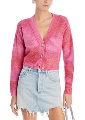 Aqua Ombre Check Knit Cardigan - 100% Exclusive