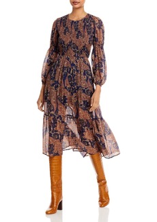 AQUA Paisley Smocked Dress - 100% Exclusive