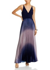 Aqua Pleated Shimmer Gown - 100% Exclusive