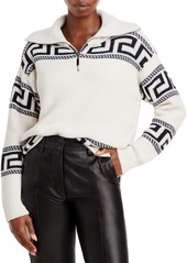 AQUA Printed Fleece Quarter Zip Pullover - 100% Exclusive