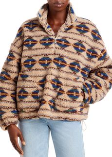 AQUA Printed Sherpa Half Zip Pullover - 100% Exclusive