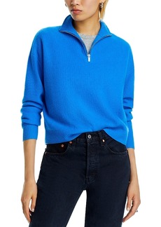 Aqua Quarter Zip Cashmere Sweater - Exclusive