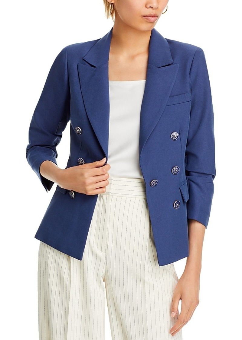 Aqua Ruched Sleeve Blazer - Exclusive