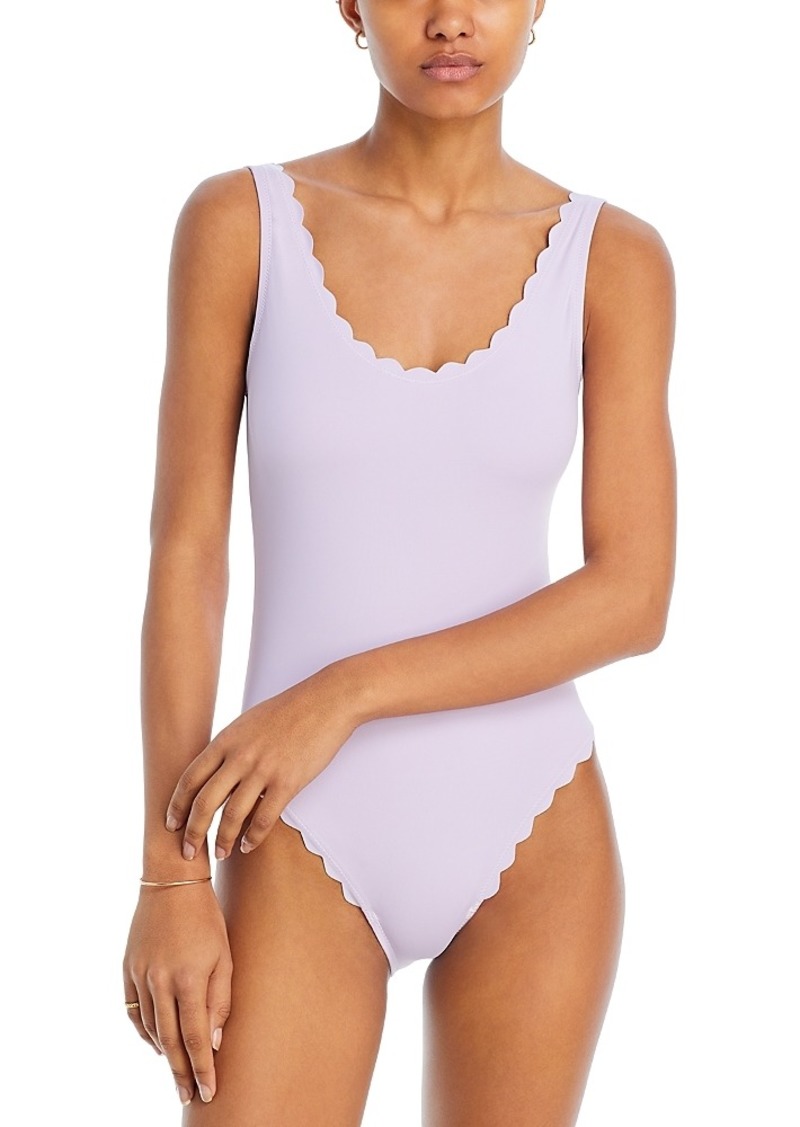 Aqua Scalloped One Piece Swimsuit - 100% Exclusive