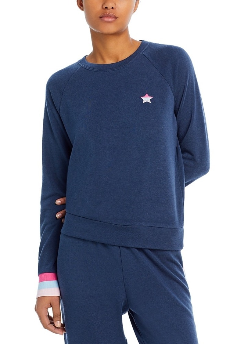 Aqua Star Embroidered Fleece Sweatshirt - Exclusive