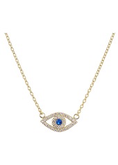 AQUA Sterling Silver Evil Eye Pendant Necklace, 15" - 100% Exclusive