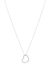 AQUA Sterling Silver Heart Pendant Necklace, 16" - 100% Exclusive