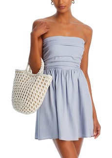 Aqua Strapless Mini Dress - 100% Exclusive