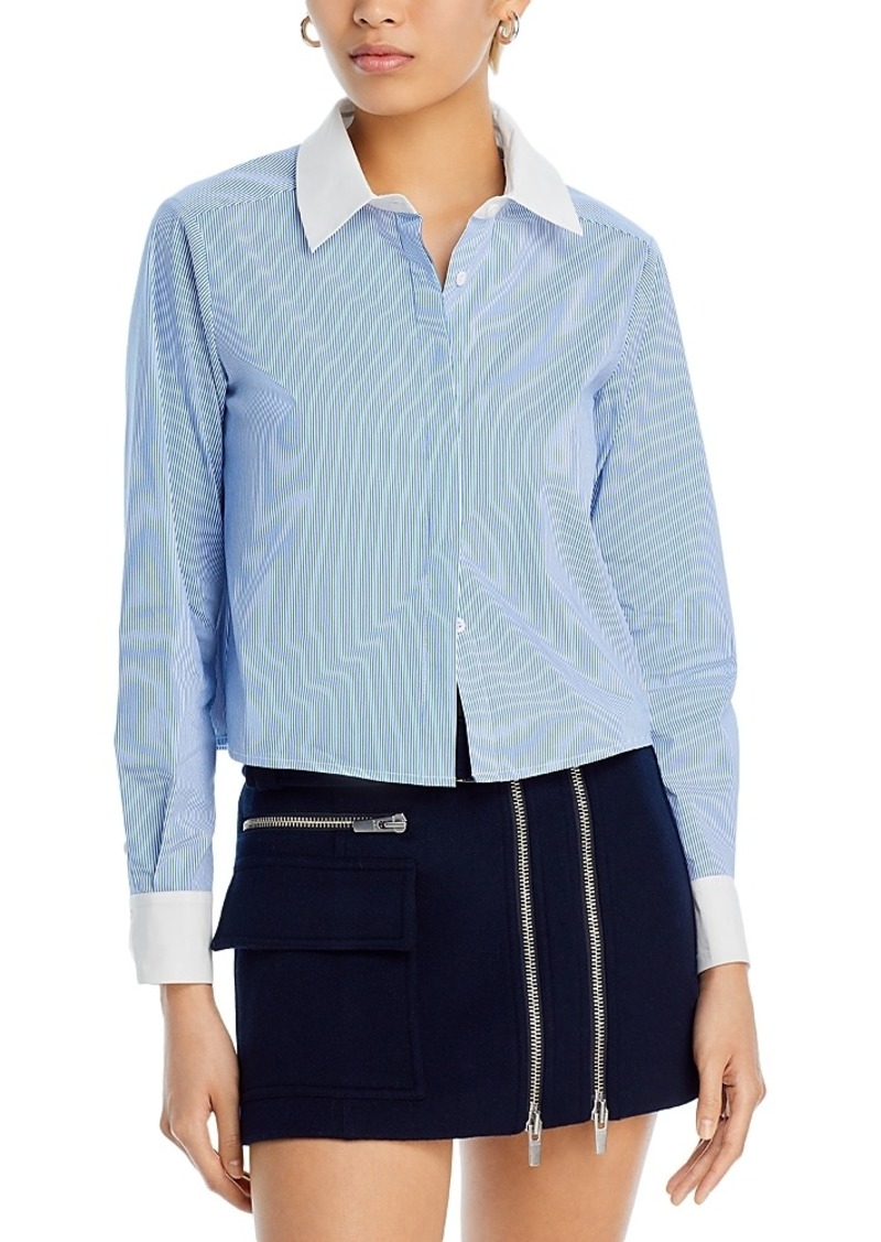 Aqua Striped Contrast Shirt- 100% Exclusive