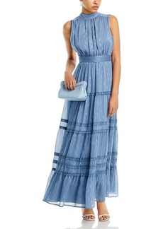 Aqua Tiered Sleeveless Maxi Dress - Exclusive