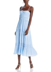 Aqua Tiered Sleeveless Midi Dress - 100% Exclusive