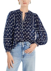 Aqua Valley Spring Printed Puff Sleeve Top - 100% Exclusive