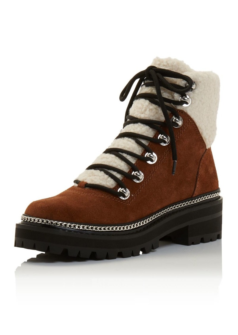 aqua women's frost lace up booties