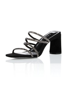 AQUA Women's Livyr Rhinestone High Heel Slide Sandals - 100% Exclusive