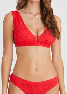 Aqua Celeste Bikini Top In Rossa