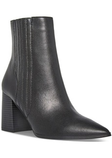 Aqua Iconic Womens Leather Pointed Toe Booties