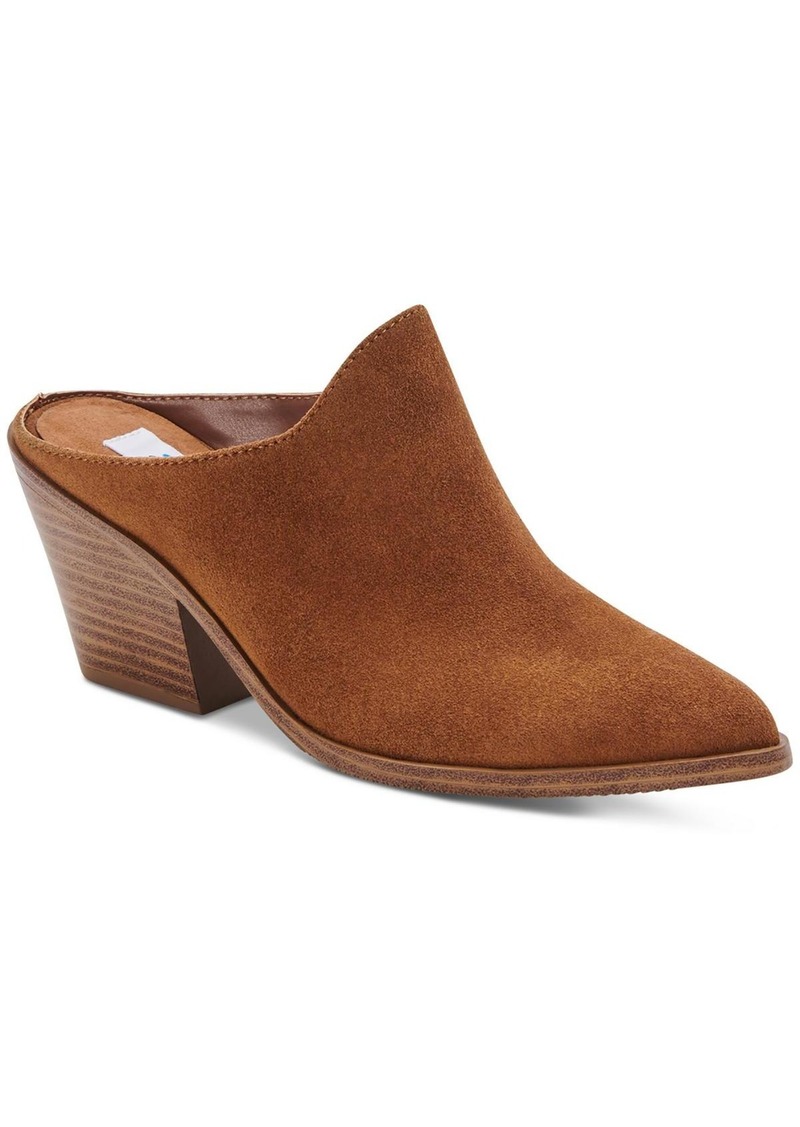 Aqua Nia Womens Leather Slip On Mules