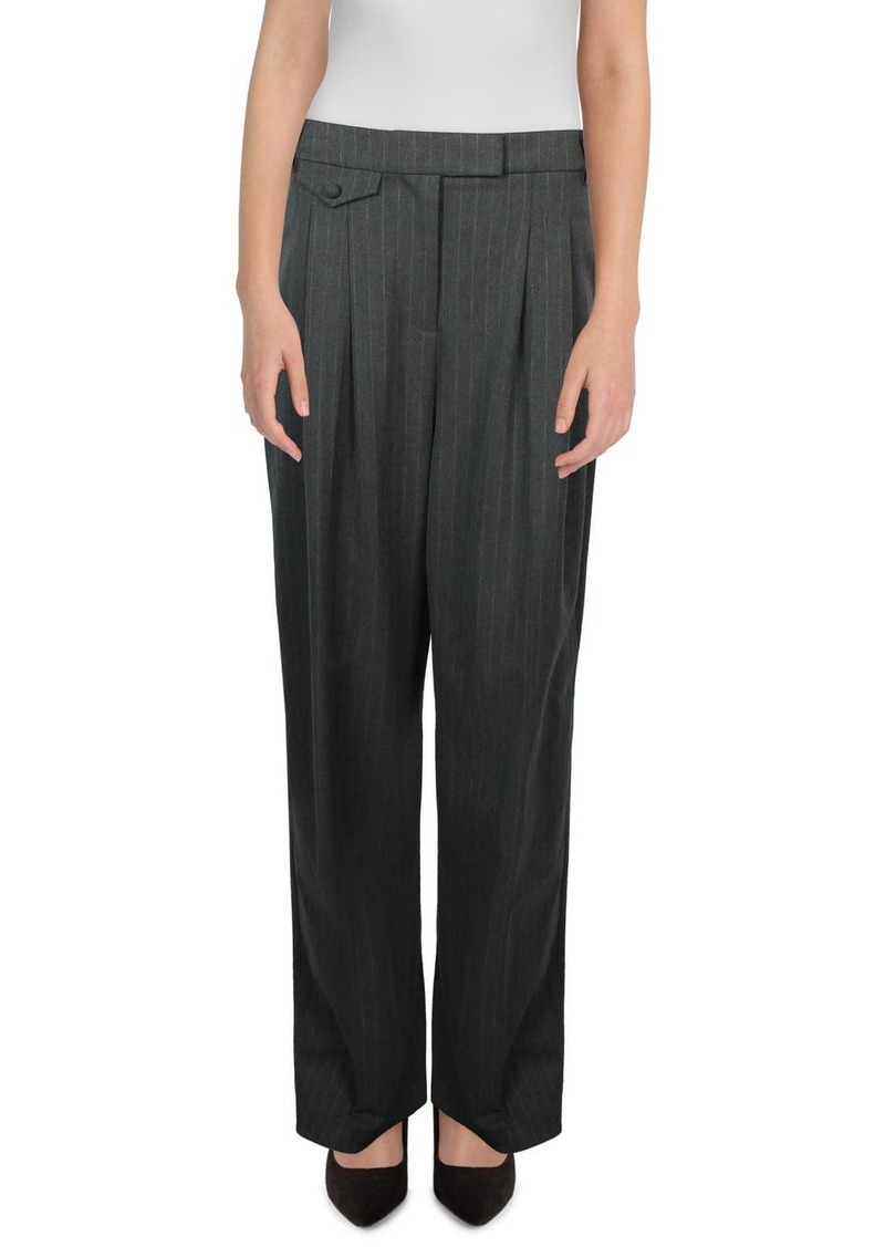 Aqua Skylar Womens High Rise Pleated Dress Pants