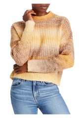 Aqua Space Shaker Womens Striped Crewneck Pullover Sweater